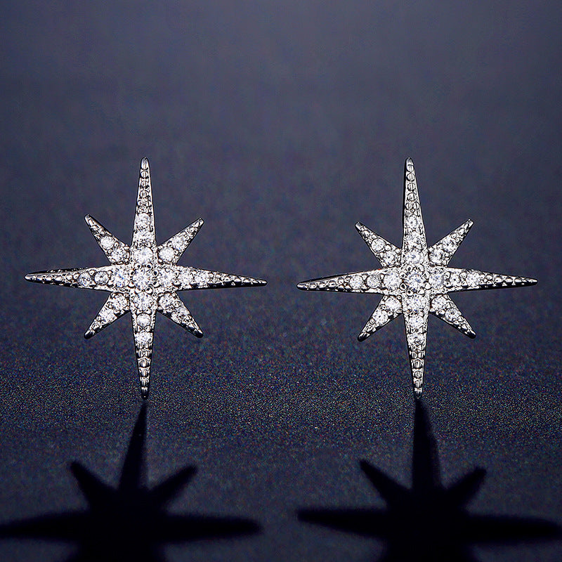 New Style Eight-Pointed Star Zircon
