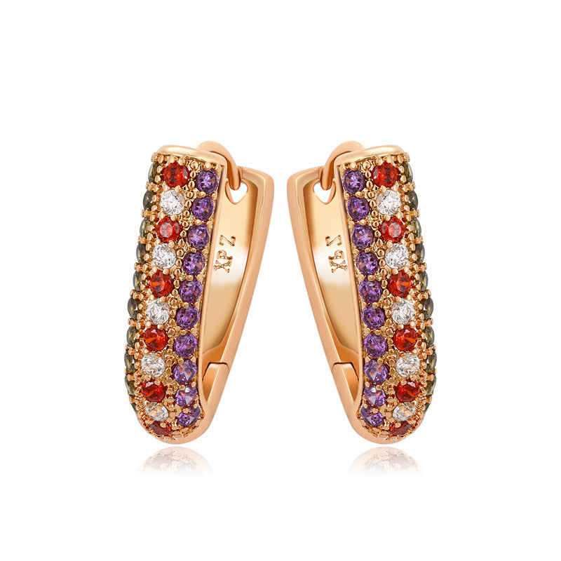 Graceful Personality Zircon Earrings