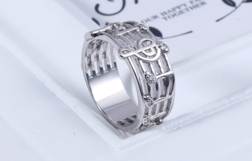 music note ring