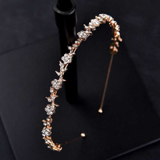 Alloy Small Flower Diamond Headband