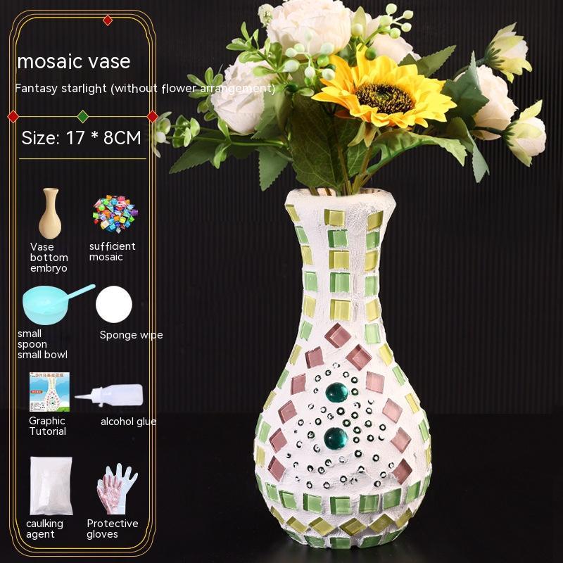 DIY Mosaic Vase Handmade Material Kit (25 Options)