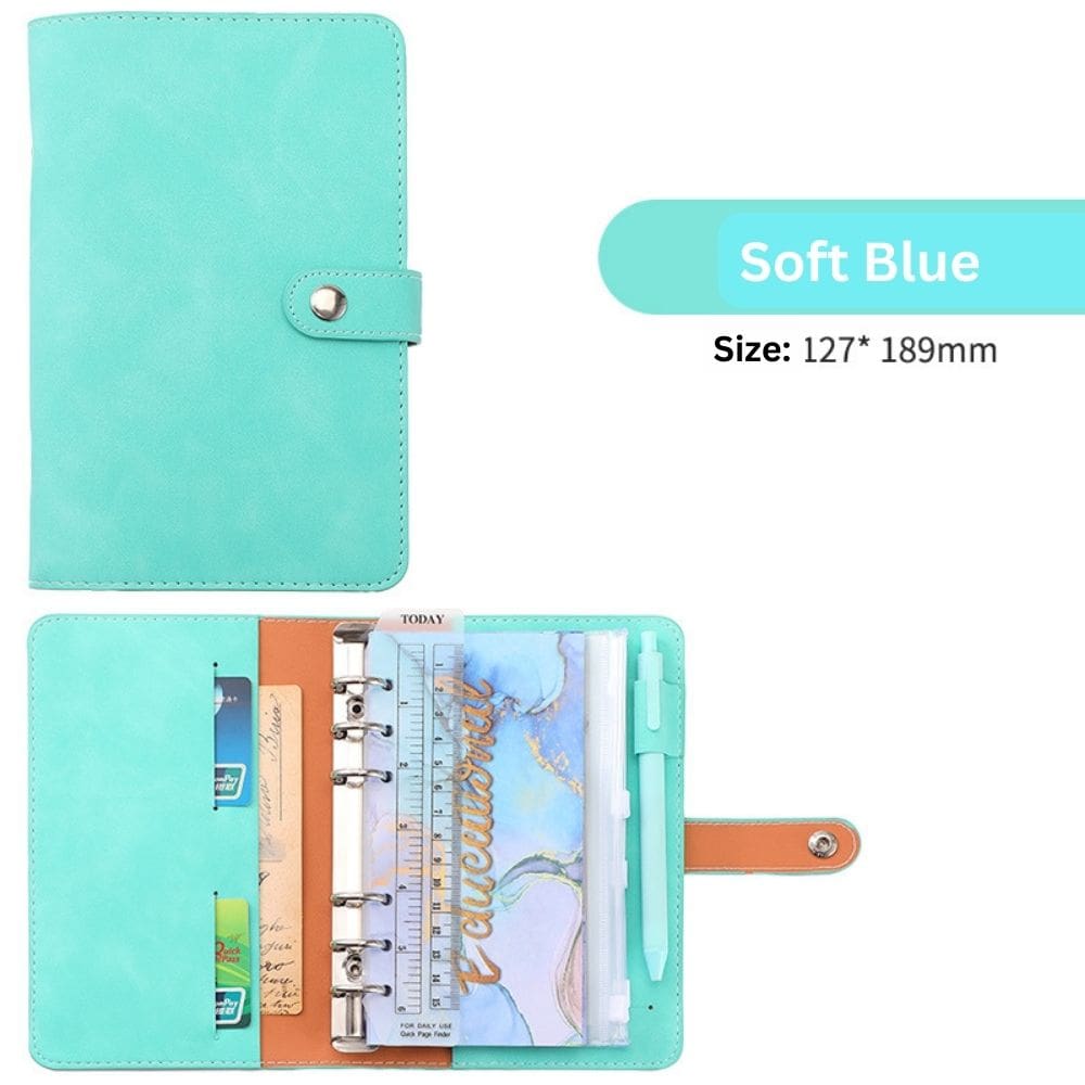 A6 Budget Binder - Soft Color with Button (5 colors)