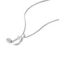 YFN Music Note Quaver Pendant Pave Necklace