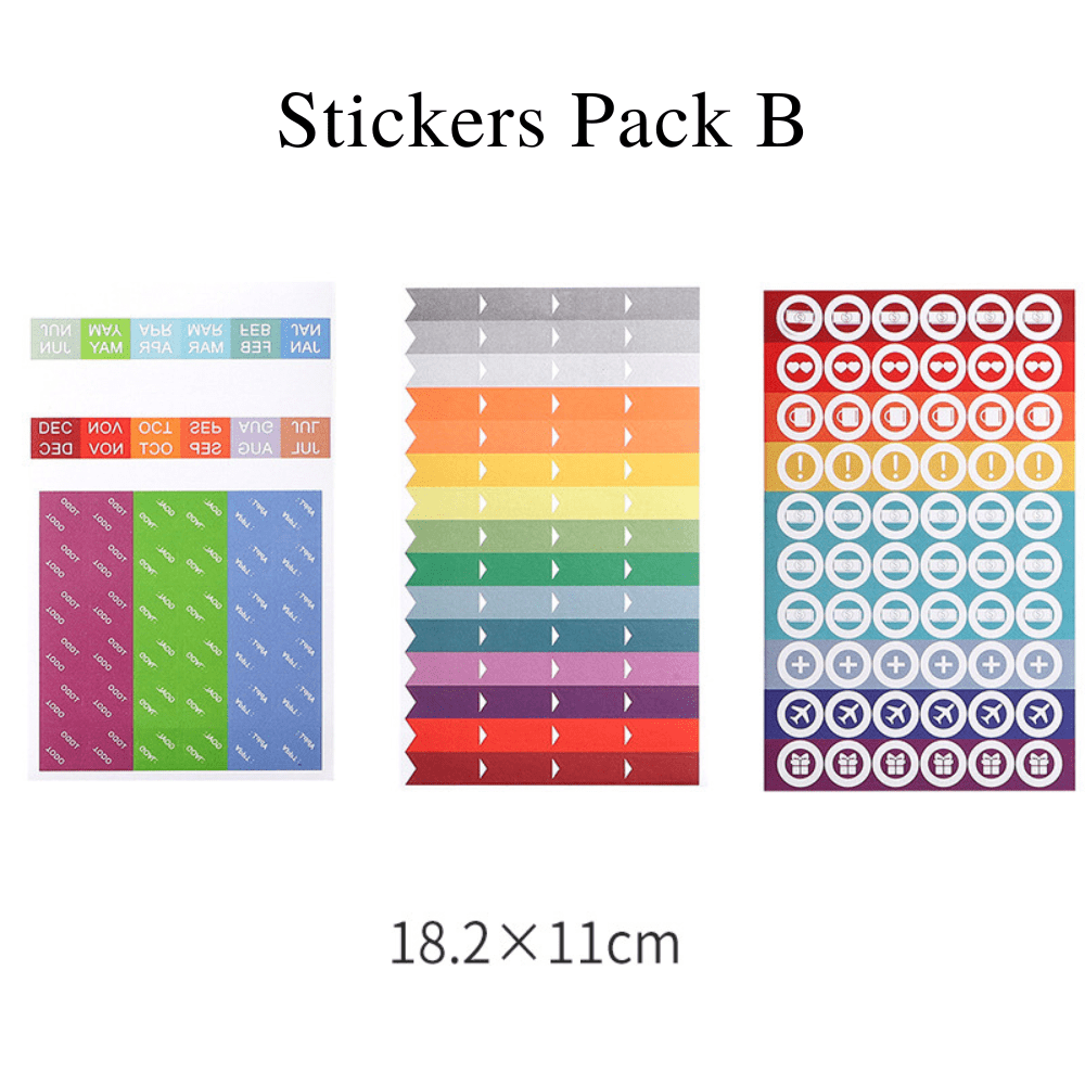 A6 Contents - Stickers (LOWER PRICE if buy with Budget Binder)