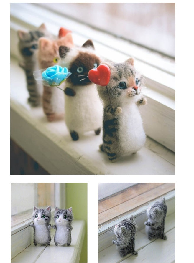 DIY Kitten Wool Felt Material Pack