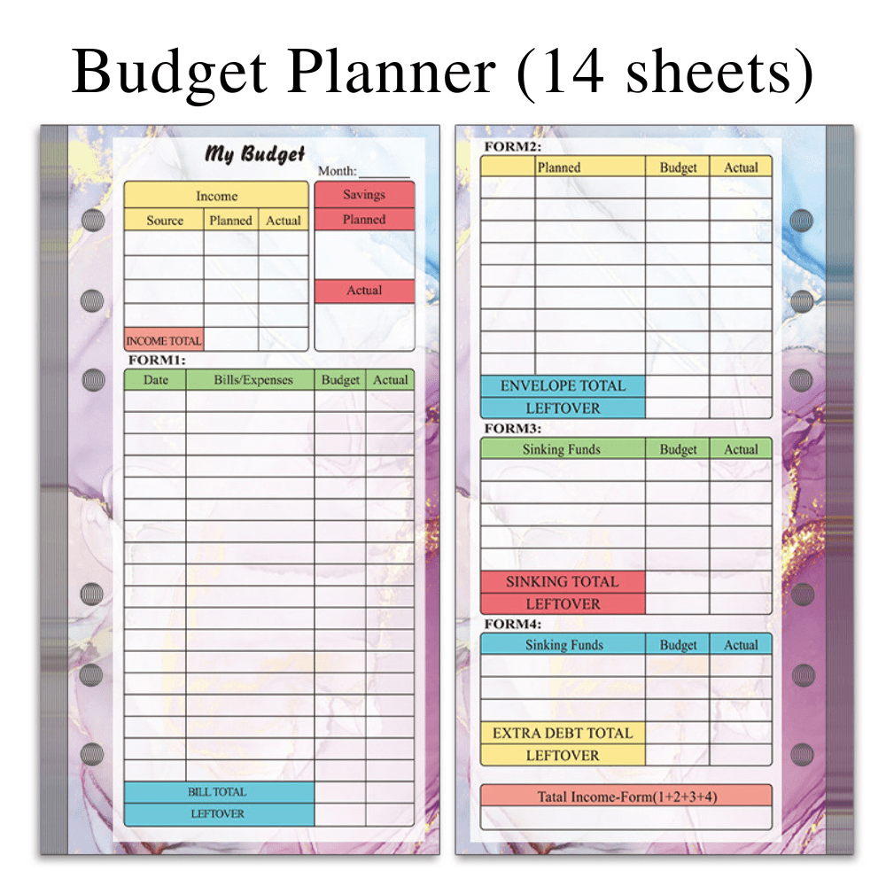 Adding Contents of Budget Binder - Packages/Planners