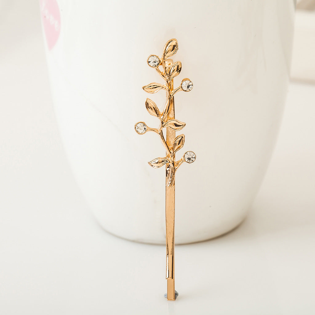 1 Pcs Fashion Metal Leaf Shape Hair Clip Barrettes
