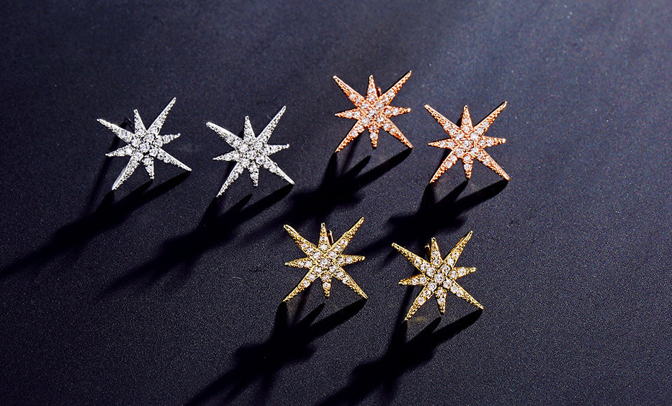 New Style Eight-Pointed Star Zircon