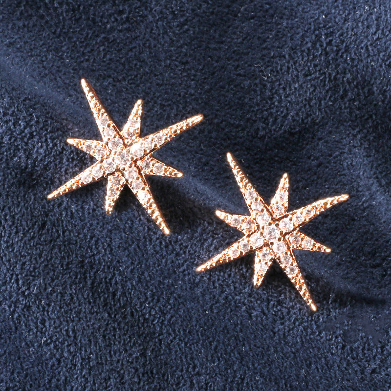 New Style Eight-Pointed Star Zircon