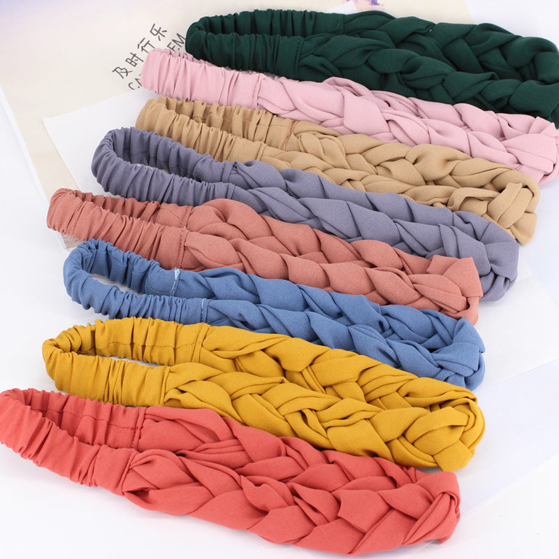 Tooth Anti-Slip Twist Braided Wig Headband Headband Hair Accessories