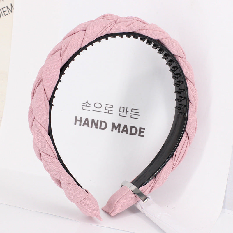 Tooth Anti-Slip Twist Braided Wig Headband Headband Hair Accessories