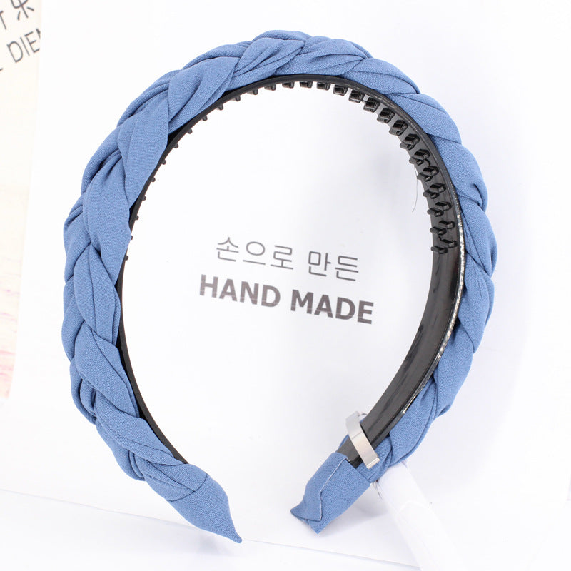 Tooth Anti-Slip Twist Braided Wig Headband Headband Hair Accessories