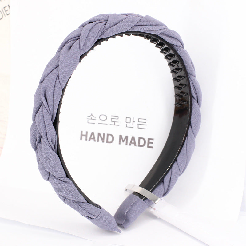 Tooth Anti-Slip Twist Braided Wig Headband Headband Hair Accessories