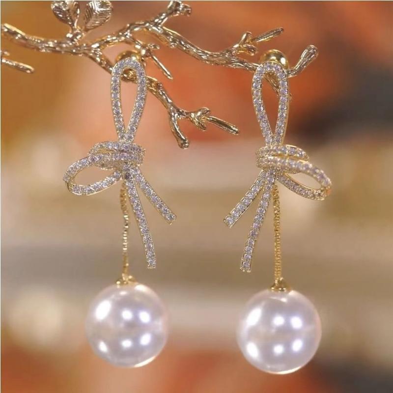 French Style Affordable Luxury Fashion Zircon Earrings