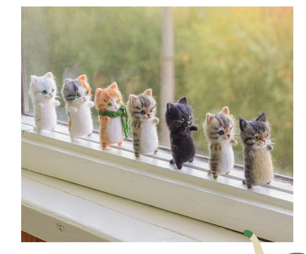 DIY Kitten Wool Felt Material Pack