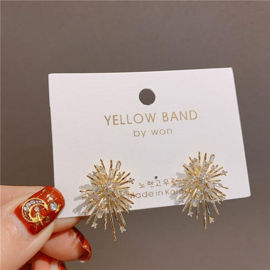 Fireworks Zircon Stud Earrings