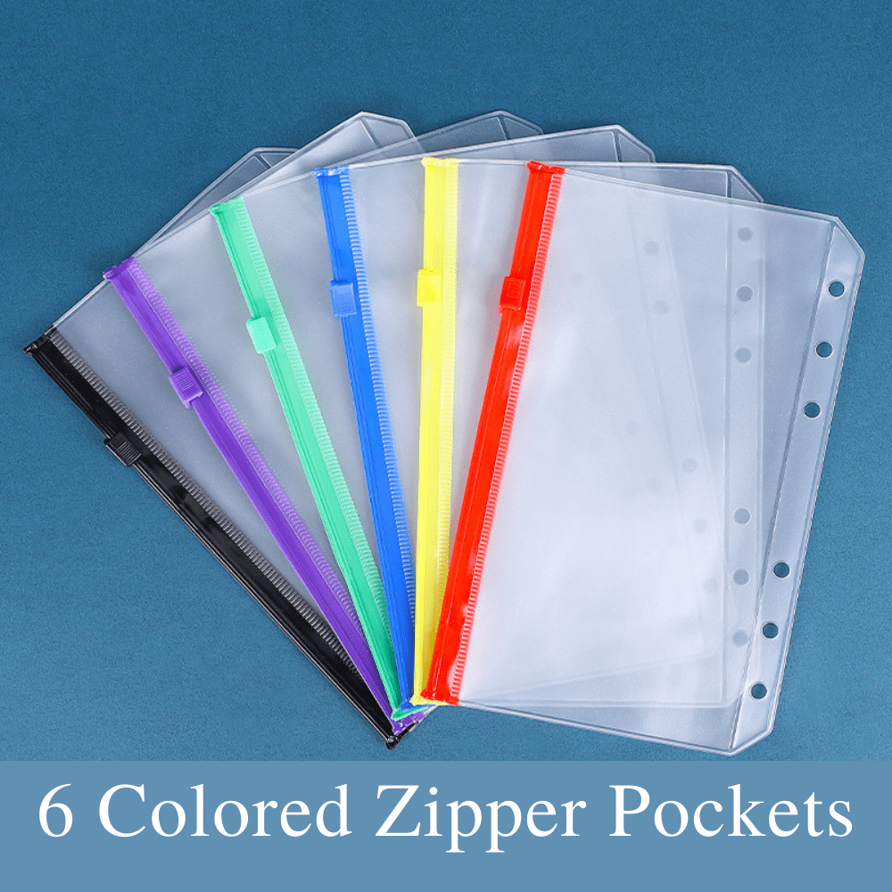 A6 Contents - Zipper Pockets / Card Holder (LOWER PRICE if buy with Budget Binder)