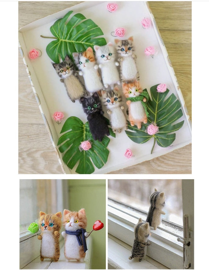 DIY Kitten Wool Felt Material Pack