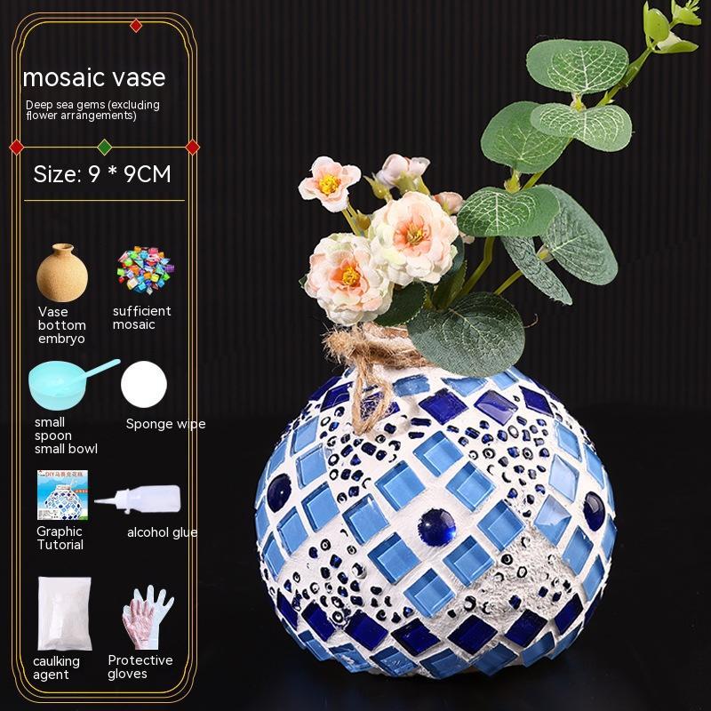 DIY Mosaic Vase Handmade Material Kit (25 Options)