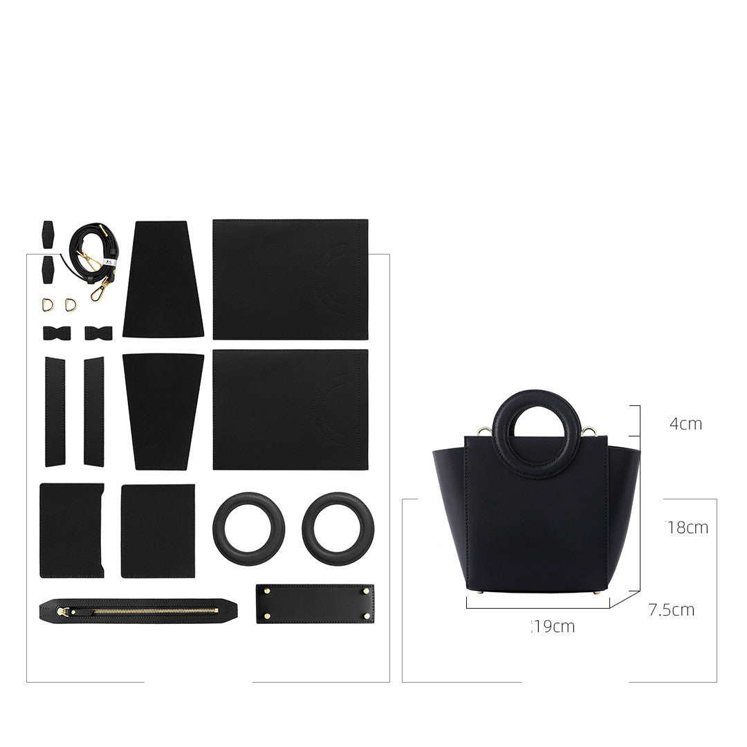 DIY Cow Leather Niche Design Hand-held Bag Material Pack