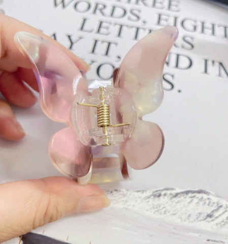 French Vintage Butterfly Acetate Hair Clip