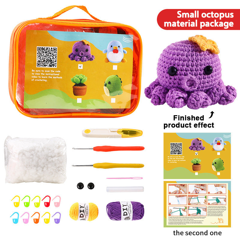 DIY Doll Tool Kit Package Handmade Crochet Woven Material Kit