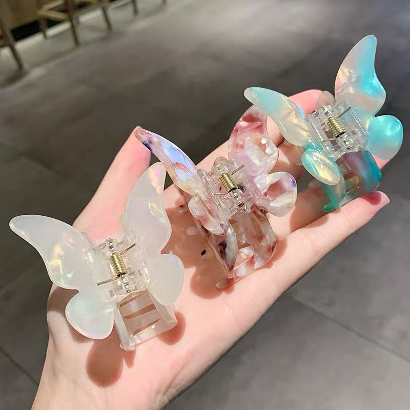 French Vintage Butterfly Acetate Hair Clip