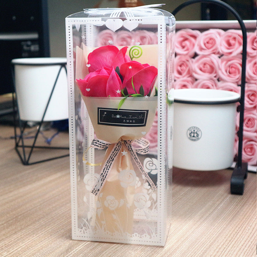 Soap Rose Bouquet Gift Box