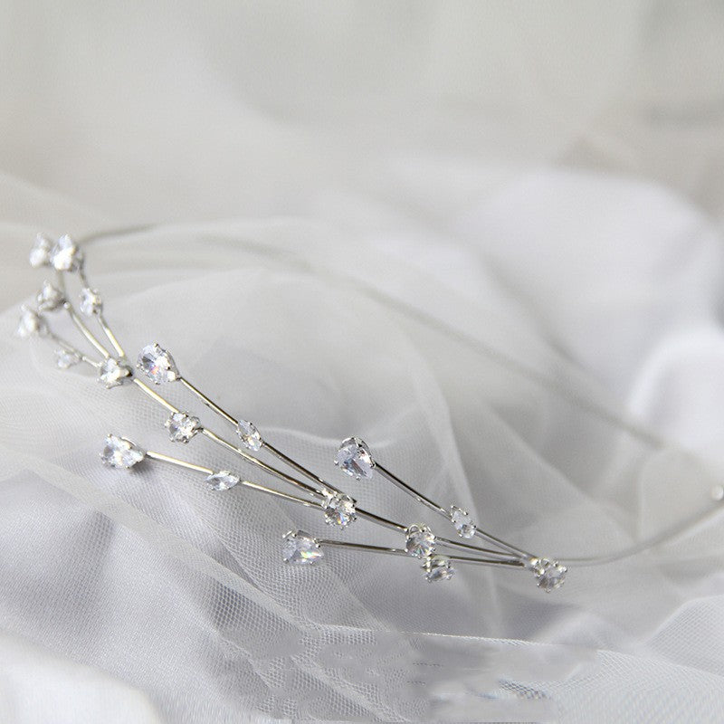 Zircon Willow Branch Rhinestone Thin Headband
