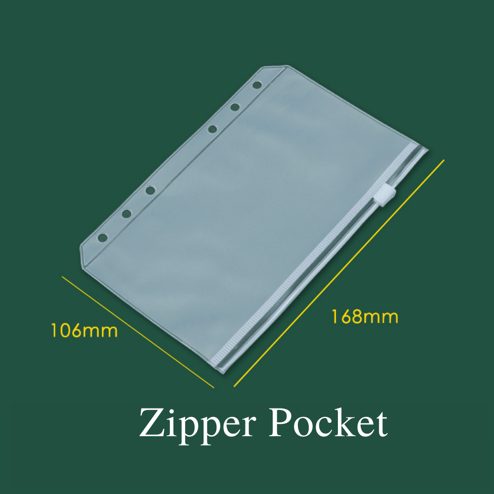 A6 Contents - Zipper Pockets / Card Holder (LOWER PRICE if buy with Budget Binder)