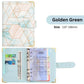 A6 Budget Binder - Golden Marble Pattern with Corner Protector (5 colors)