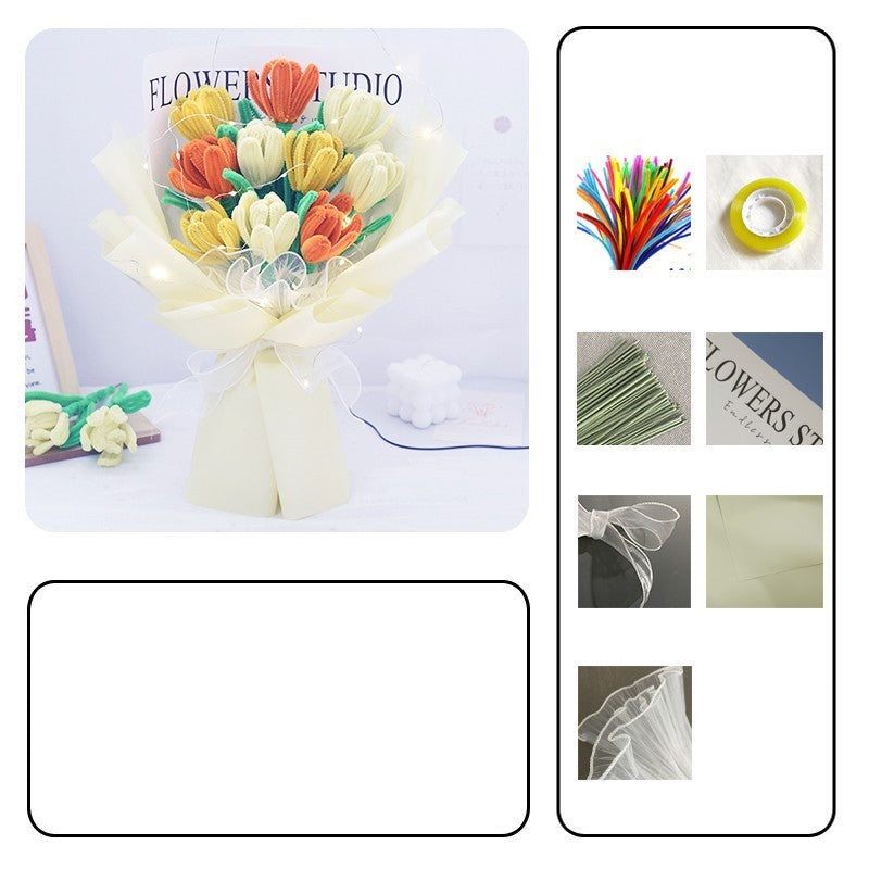 DIY Twist Stick Creative Sunflower Bouquet Homemade Material Pack