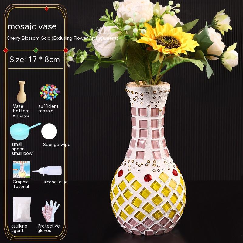 DIY Mosaic Vase Handmade Material Kit (25 Options)