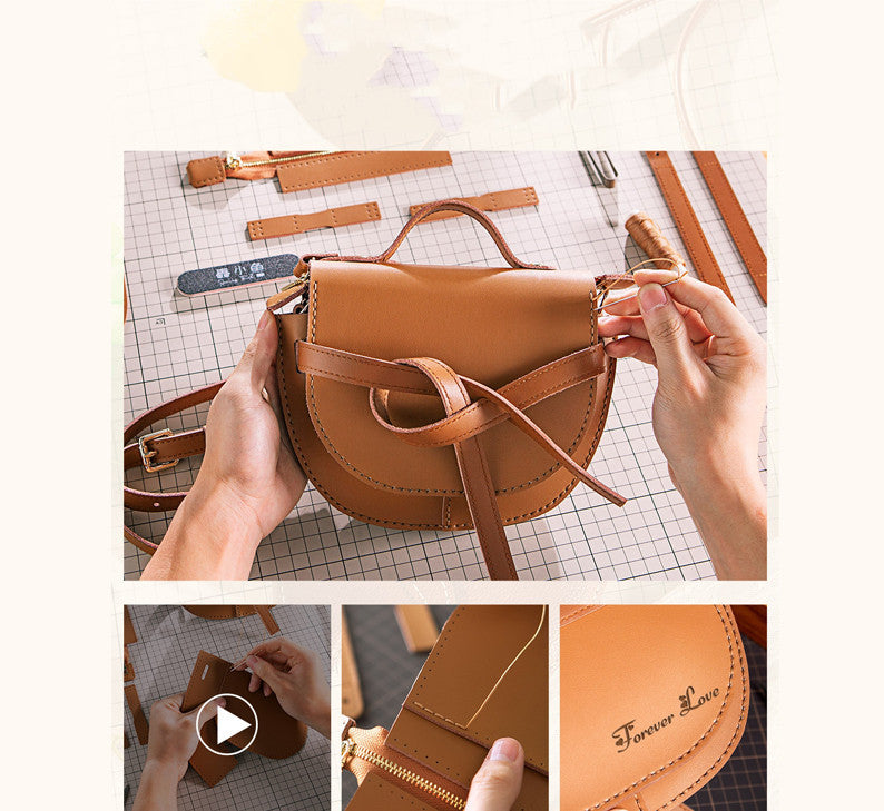 DIY Hand-stitched One-shoulder Bag Material Pack