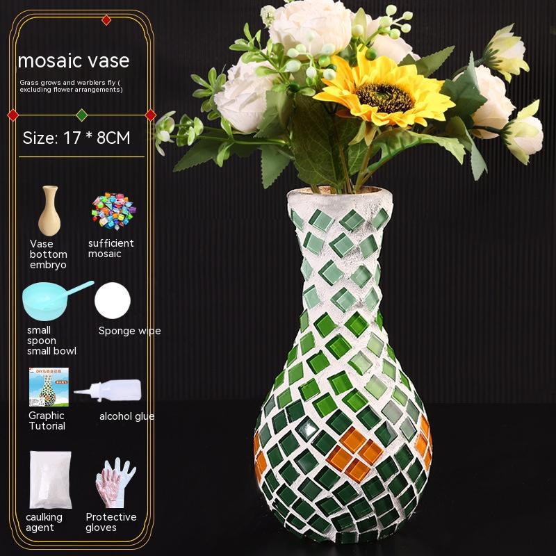 DIY Mosaic Vase Handmade Material Kit (25 Options)