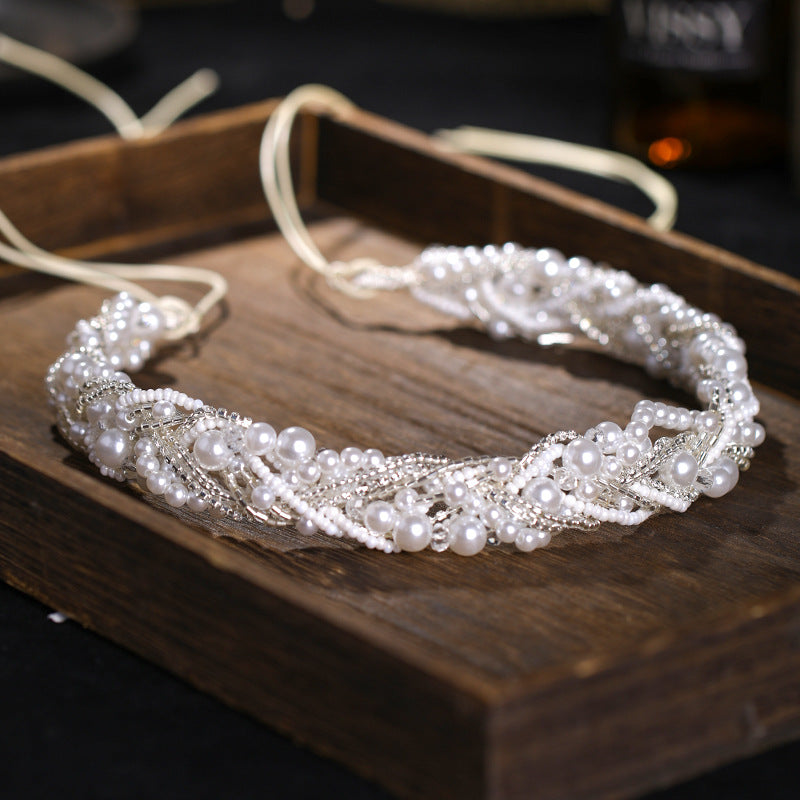 Bridal Headband Wedding Dress Women Headband Handmade