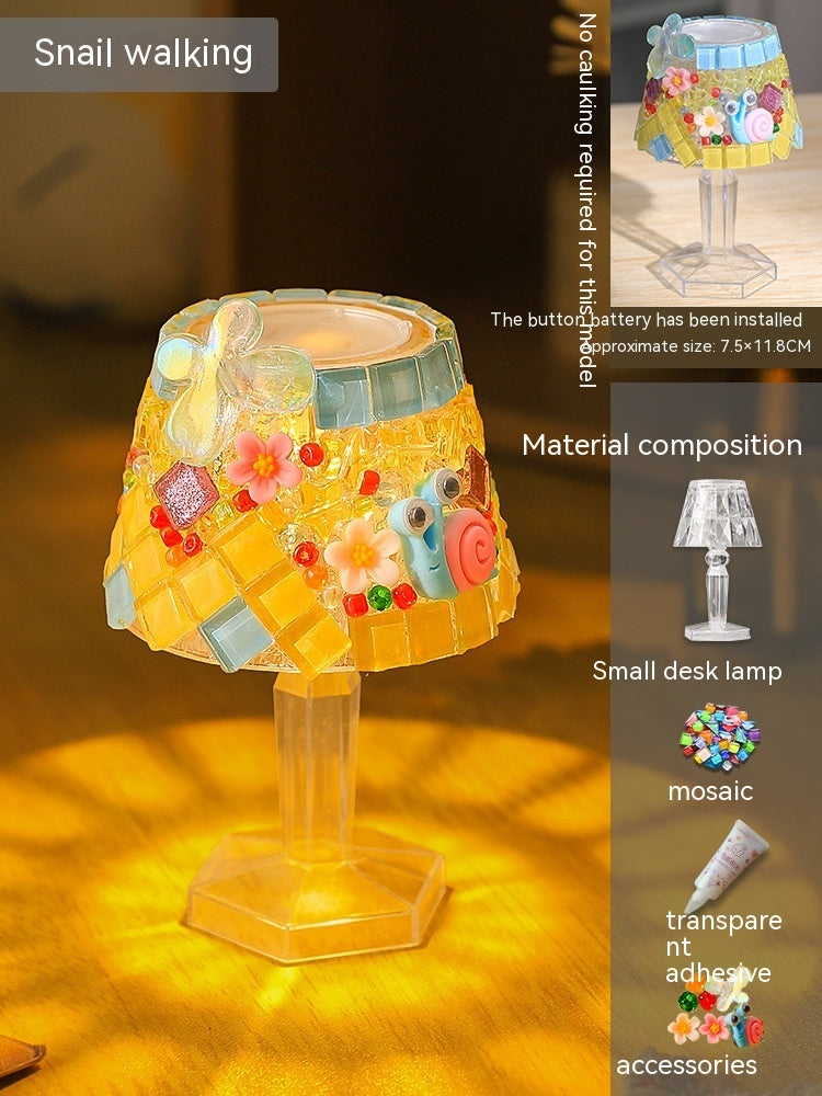 DIY Mosaic Table Lamp Handmade Material Kit