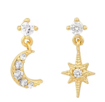 Fashion Fringed Zircon Stud Earrings