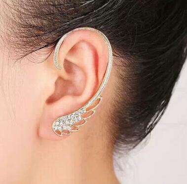 Feather Clip Earrings Oorbellen New Punk