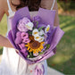 Hand-woven Sunflower Rose Bouquet FINISHED PRODUCT