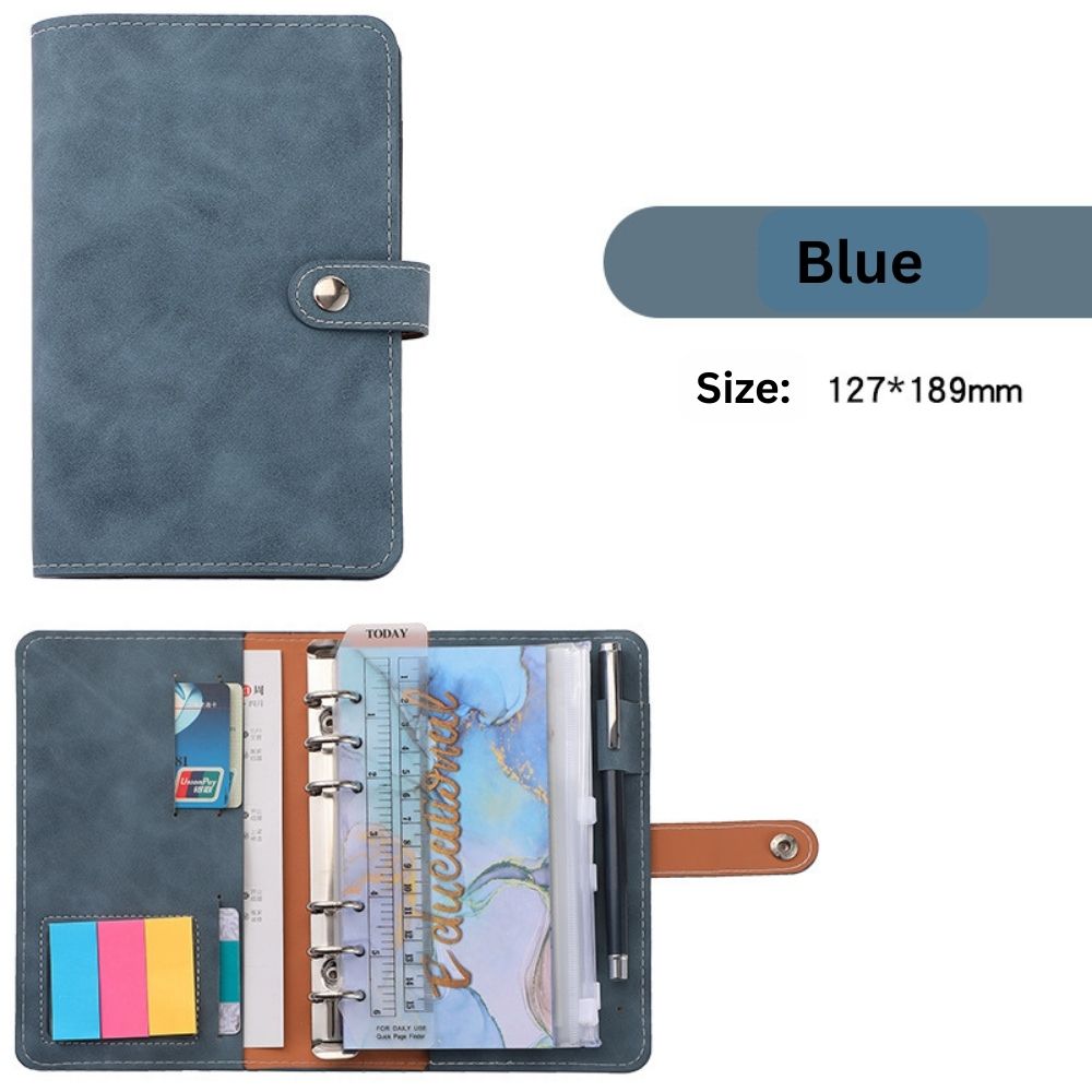 A6 Budget Binder - Marble Color with Button (11 colors)