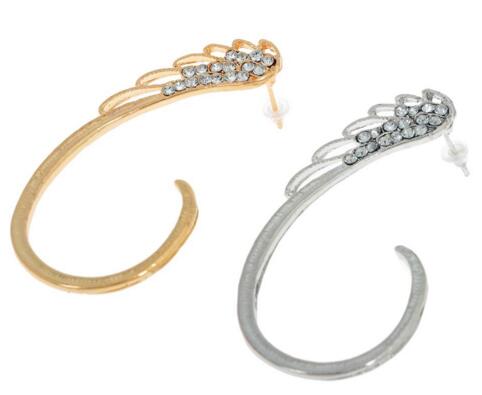 Feather Clip Earrings Oorbellen New Punk