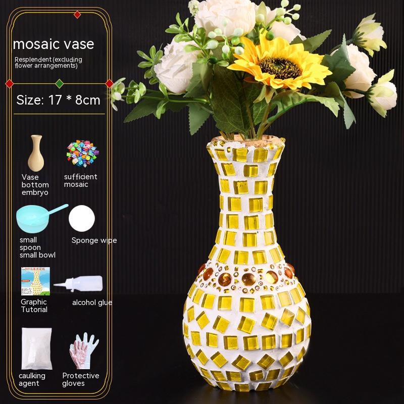 DIY Mosaic Vase Handmade Material Kit (25 Options)