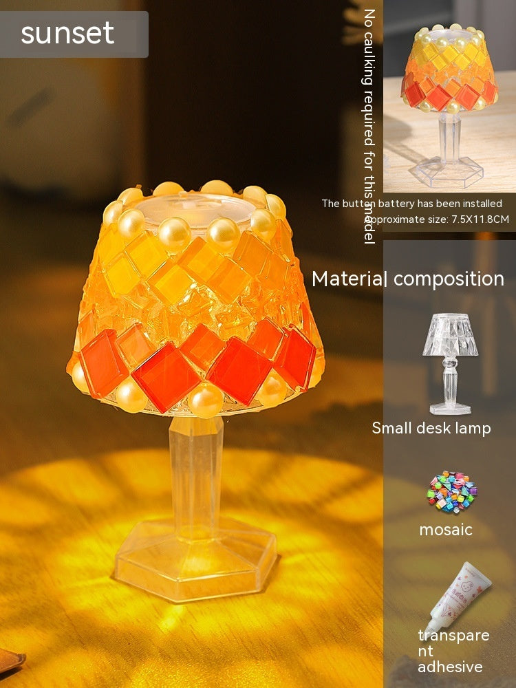 DIY Mosaic Table Lamp Handmade Material Kit