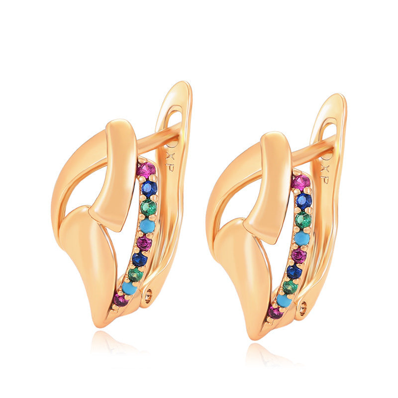 Graceful Personality Zircon Earrings