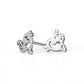 YFN S925 Silver Music Note Stud Earrings