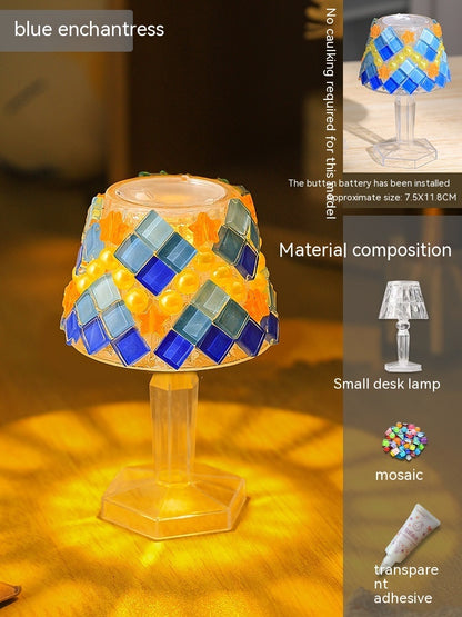 DIY Mosaic Table Lamp Handmade Material Kit