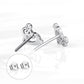 YFN S925 Silver Music Note Stud Earrings