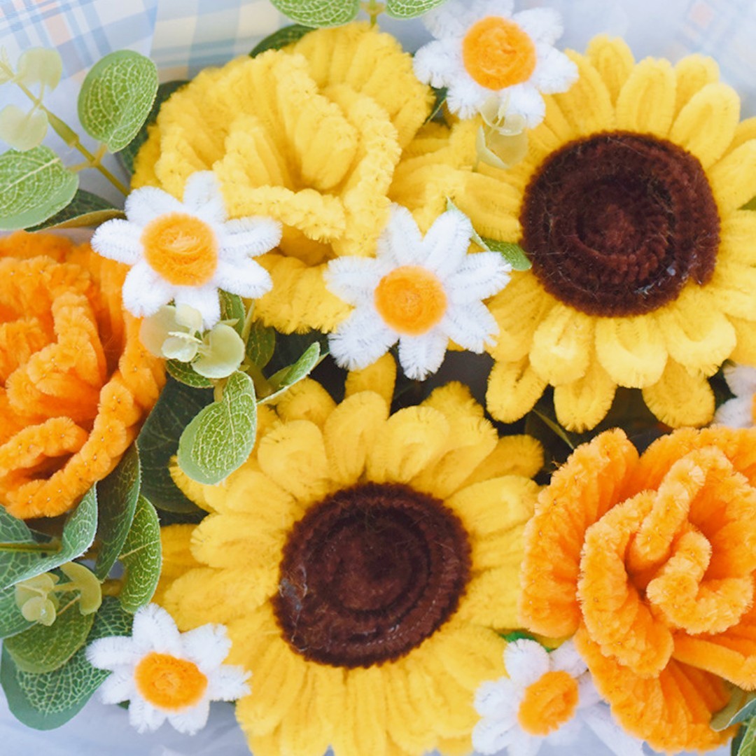 DIY Twist Stick Creative Sunflower Bouquet Homemade Material Pack