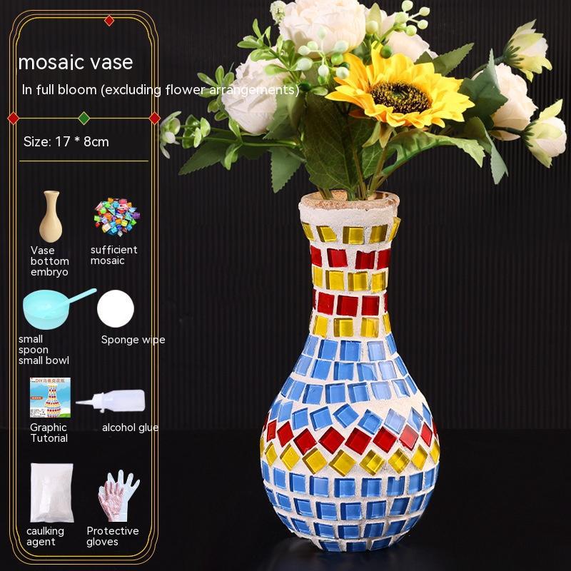 DIY Mosaic Vase Handmade Material Kit (25 Options)